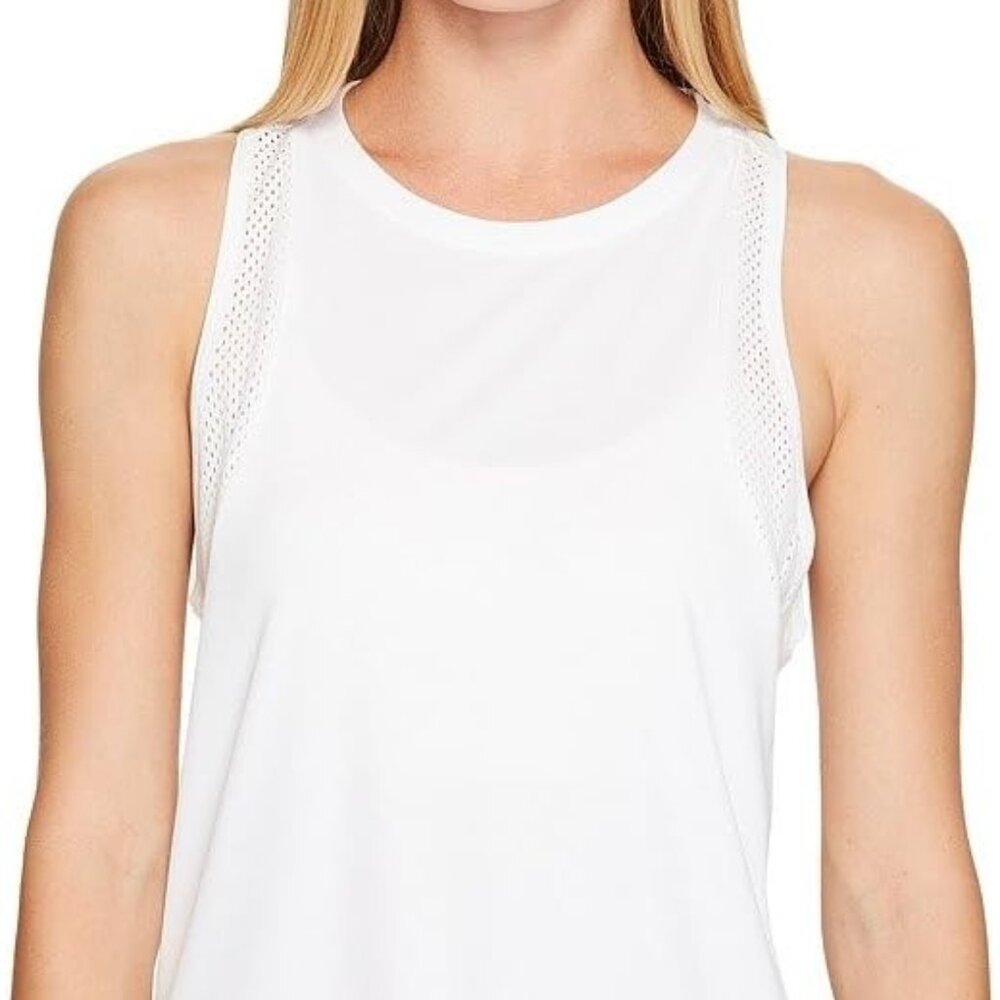 NWT NIKE DRI-FIT XL Dry Miler Running Tank Top Yoga White Sleeveless Racerback